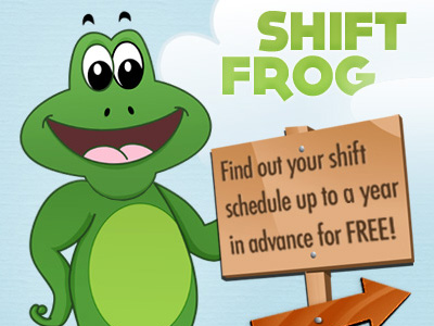 Shift Frog graphic illustration web application