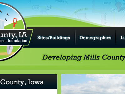 Economic Development Foundation website layout website