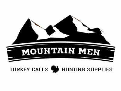 Mountain Men B/W hunting supplies logo outdoors turkey hunting