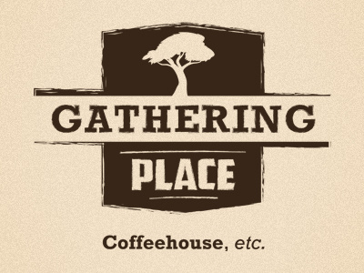 Gathering Place coffe coffehouse logo shop