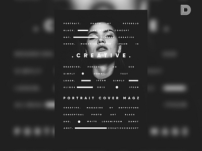 Creative Cover - Portrait Cover Magz design magazine magazine cover magazine design magzine photoshop poster