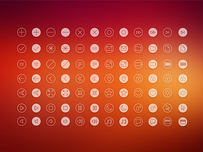 Circular Icons icons illustrator line ui vector