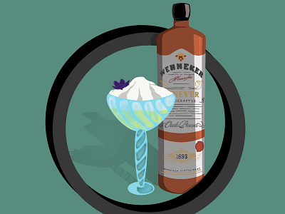 Coctail alcohol art bar coctail design drink glass illustration logo