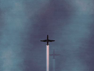 Plane art cloud design fly illustrator light picture plane shadow sky