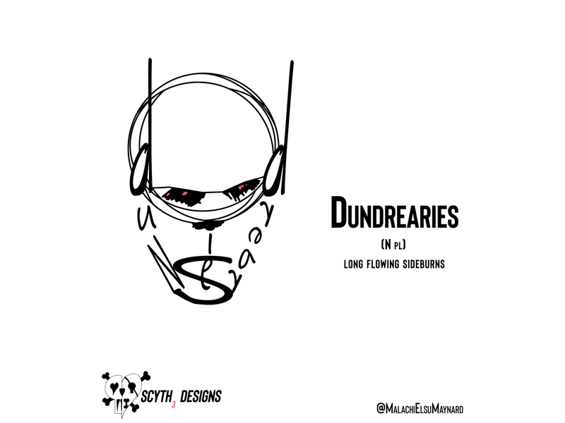 Word of the Day: Dundrearies branding design graphic design illustration layout layoutdesign poster typography vector