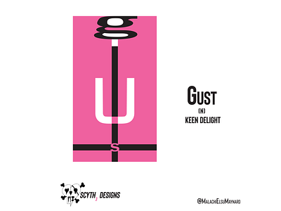 Word of the Day: Gust branding design graphic design illustration layout layoutdesign poster typography vector
