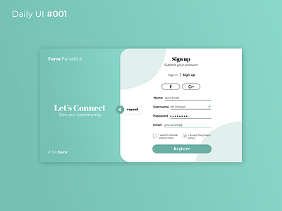 Form - Daily UI Challenge #001