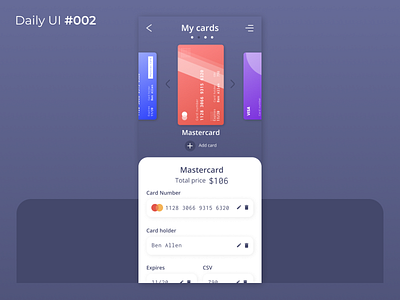 Credit Card Checkout - Daily UI #002