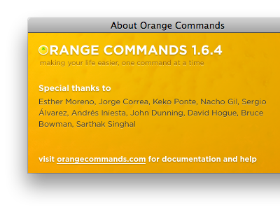 About Orange Commands fireworks