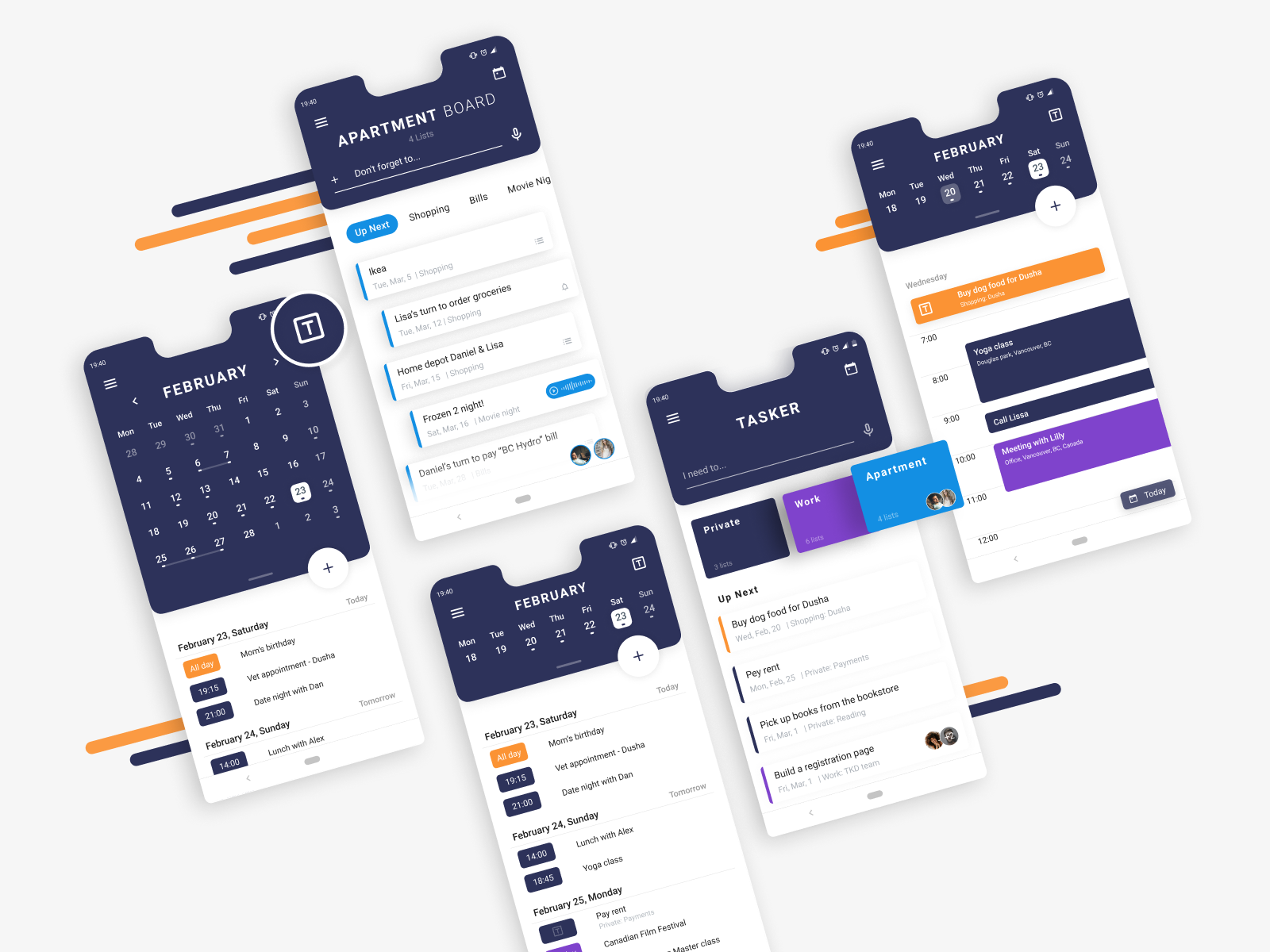 Schedule app Calendar and task management by Tal Arbeli on Dribbble