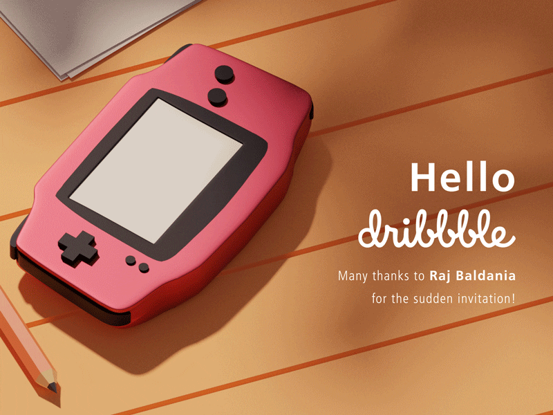 Greetings Dribbblers! Let's Get Along! 2019 3d 80s 8bit aesthetic animation blender flat gameboy gif graphic design graphicdesign illustration invitation invite motion design motion graphic motiongraphics pop culture uiux