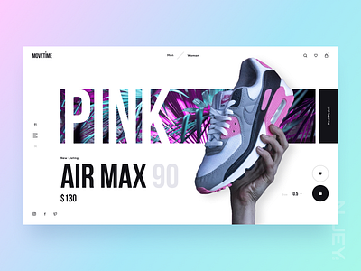Sneaker Store Concept digital sneaker sport store ui webdesign