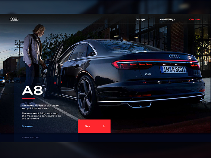 Audi - Being Ahead through Technology by Lukas R on Dribbble