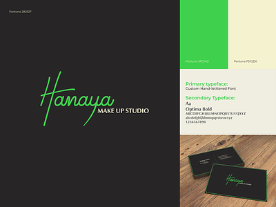 Hanaya Make-up Studio adobe illustrator brand brand design brand identity branding design handlettering logo logo designer minimal typography typography design typography logo