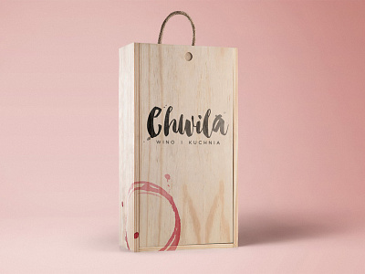 Chwila brush lettering feminine feminine design logo logo design logotype pink restaurant restaurant logo restaurant logotype wine wine stain winery winery logo winery logotype