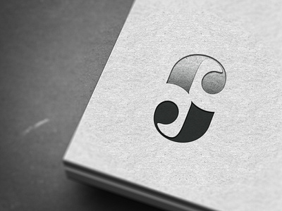 S.J. | Monogram branding design logo typography vector