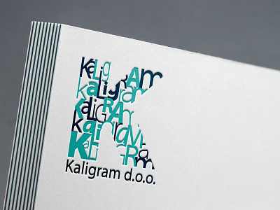 KALIGRAM d.o.o. branding design logo typography vector
