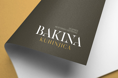 BAKINA KUHINJICA (Grandma's little kitchen) branding design logo typography vector
