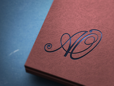 A.O. | Monogram - Decorative napkin rings branding design logo typography vector