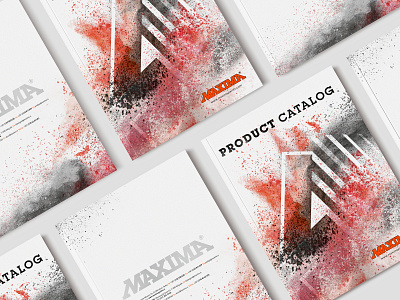 MAXIMA | Product Catalog book book cover branding brochure catalog corporate identity design graphic design house illustration pigments product catalog