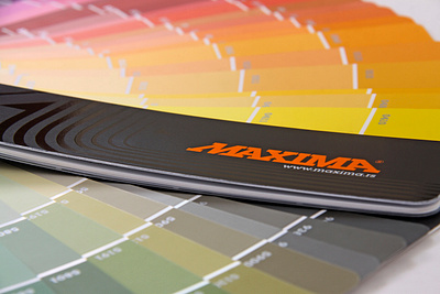 MAXIMA | Maximix book branding collection color palette colorfull design facade fandeck guide guidebook interior minimal paint shades wall