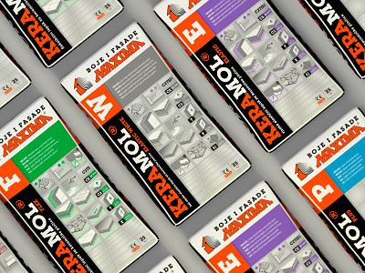 MAXIMA | Keramol adhesive branding ceramic colorfull design icon illustration package packaging paper paper sack product tiles vector
