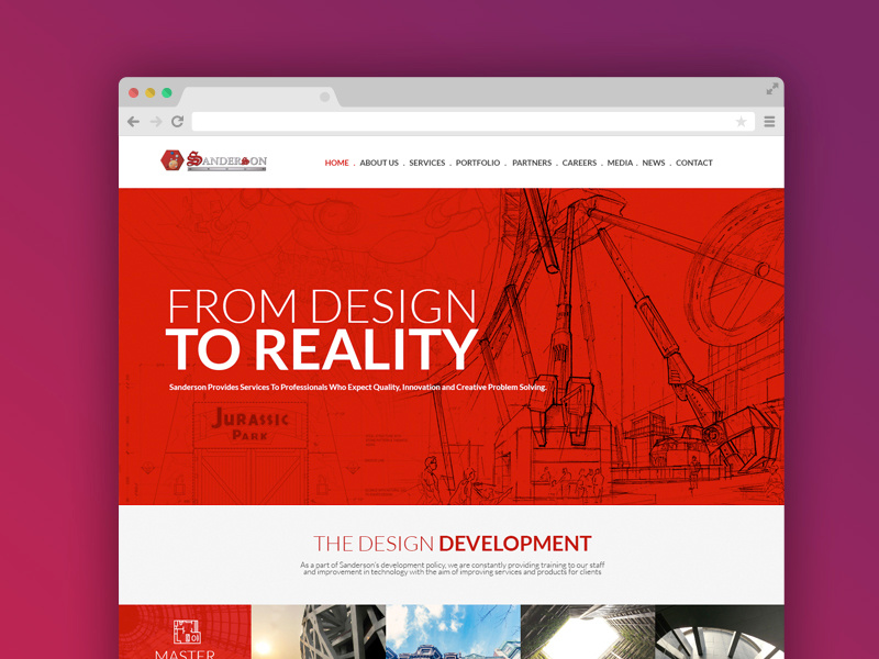 Sanderson Corporate site by feezixora on Dribbble