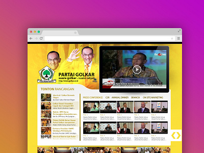 Partai Golkar Web TV Concept golkar web tv