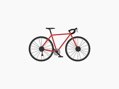 Red bike bike illustration inkscape justotto red