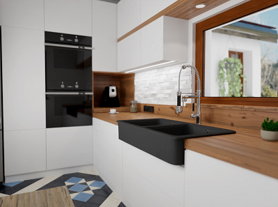 Kitchen 3D visualization 3d 3d visualization architecture illustration visualization