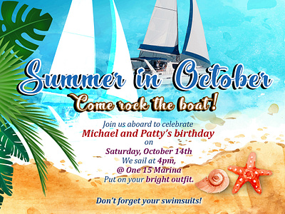 Summer in October Poster adobephotoshop design poster summer