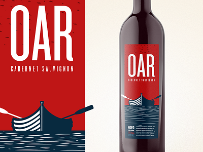 Wine Label bottle illustration label nautical package print vineyard wine