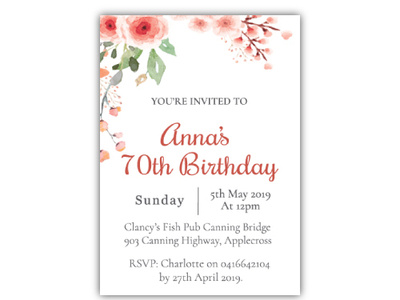 Birthday Invite card design birthday card birthday party invitation card invite