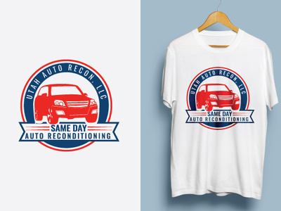 Car Service Logo & T Shirt Design auto logo automotive design car logo logodesign t shiert typography