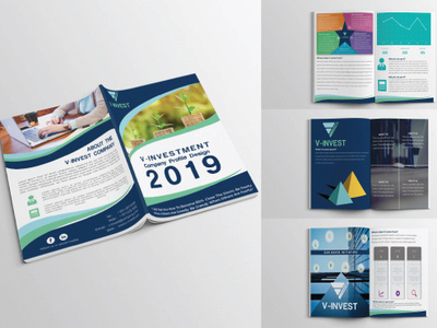 Company Profile Design annual report catelog company design design graphic design