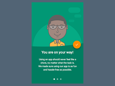 Character Illustration + Android UI design android app application character character illustration color theory design hipster material design ui ux