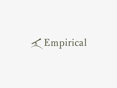 Branding - Empirical design empirical logo looking glass telescope