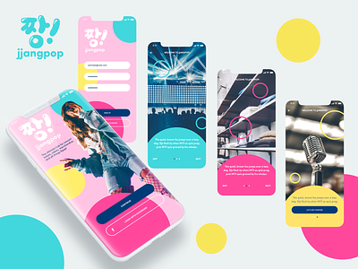 Jjangpop Sign Up & Onboarding branding colorful dailyui design graphic design kpop onboarding sign up signup ui ui ux uiux user experience user experience design user interface user interface design ux
