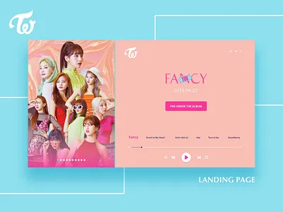 TWICE Fancy You / Landing Page dailyui design graphic design landing page ui uiux user experience user interface ux web design website