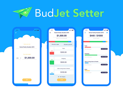 Budjet Setter: Travel Budget Organizer app calculator daily ui dailyui design graphic design interface design mobile app mobile app design mobile ui travel ui ui ux design ui design ui ux ui ux design uiux user experience user interface ux design