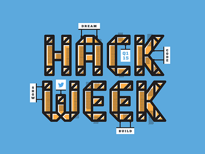 Twitter HackWeek custom hack lattice tech twitter typography week
