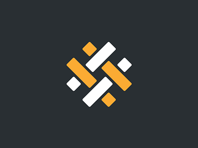 Hashtag Weave hashtag logo symbol weave white yellow