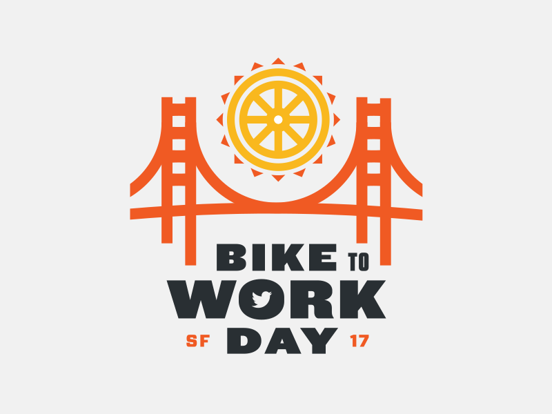 Bike to Work Day 2017 bike sun bridge twitter