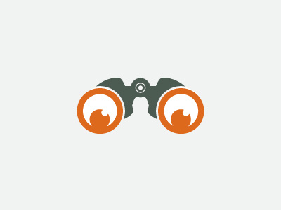 Binoculars baseball binoculars eyes gray illustration orange