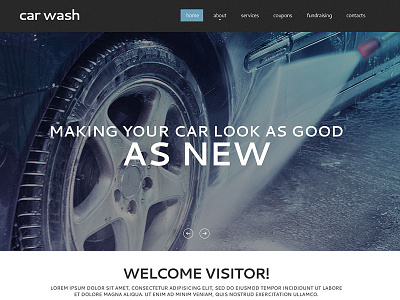 Car Wash Responsive Template carwash html responsive template theme