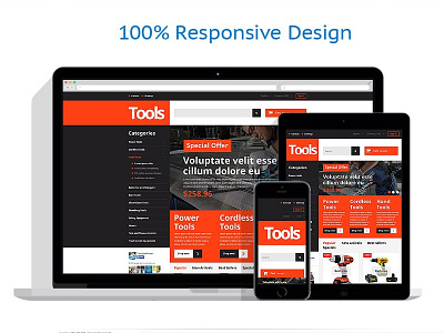 Tools & Equipment Responsive PrestaShop Theme equipment website prestashop template theme