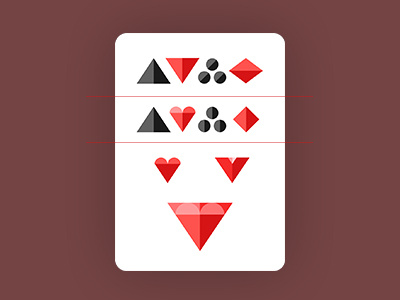 Suits. Digital Version clubs diamonds hearts material design playing cards spades suits web design web trends
