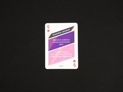 Diagonal Design Printed diagonal designs hearts playing cards web design web trends