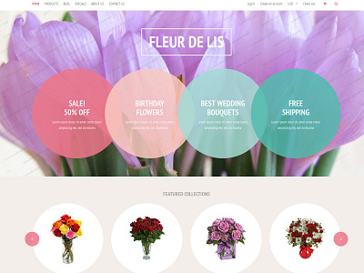 Free Fleur de lis Shopify Theme