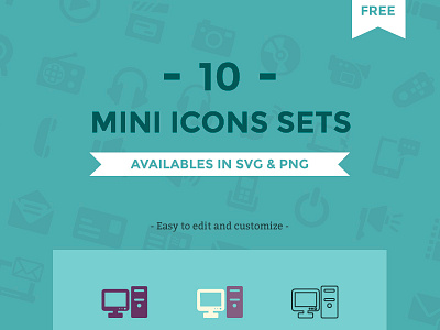 Free Minimal Icon Sets [.SVG + .PNG] avatars badge free icons graphic